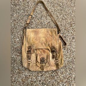 Old Gringo Suede Leopard Print Bohemian bag